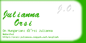 julianna orsi business card